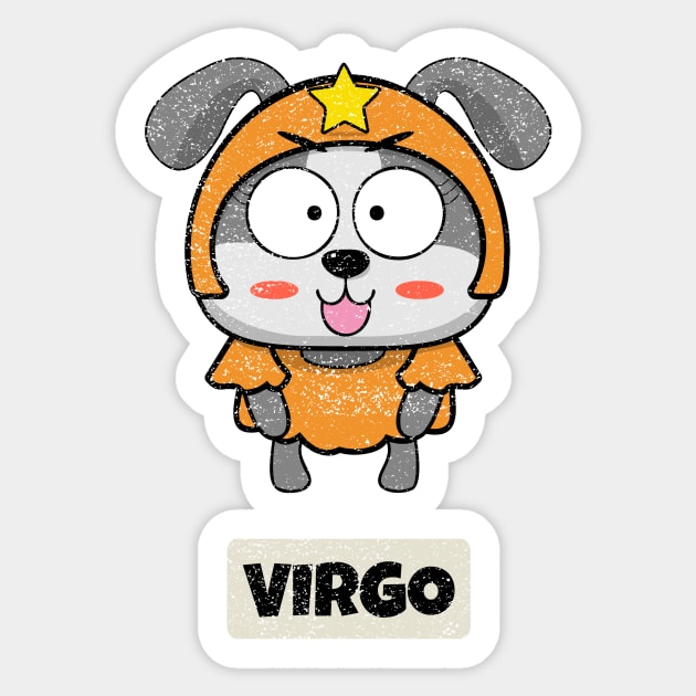 Funny Zodiac Baby Virgo Sticker by vukojev-alex